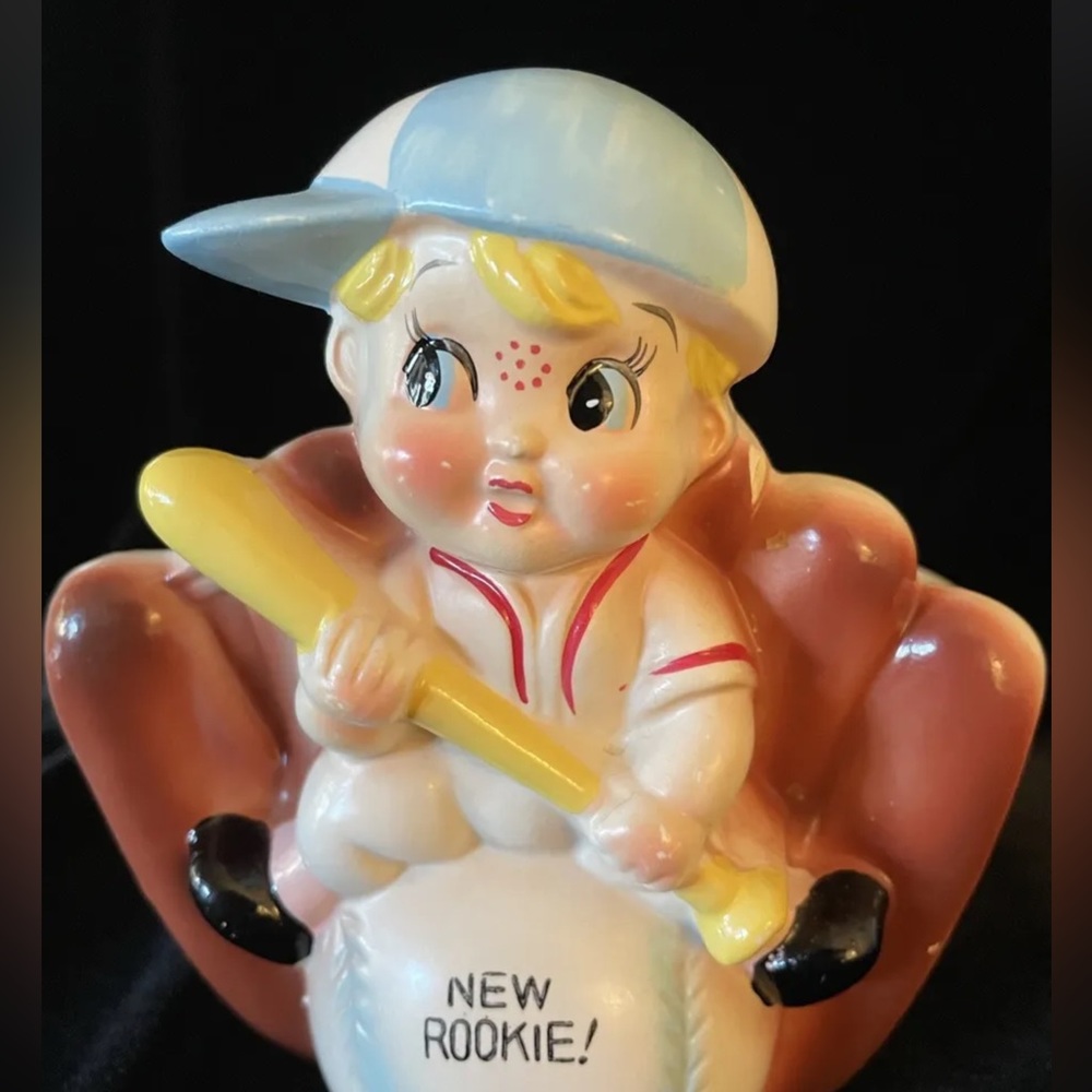 1950’s Rubens New Rookie Little Boy Baseball Planter #641